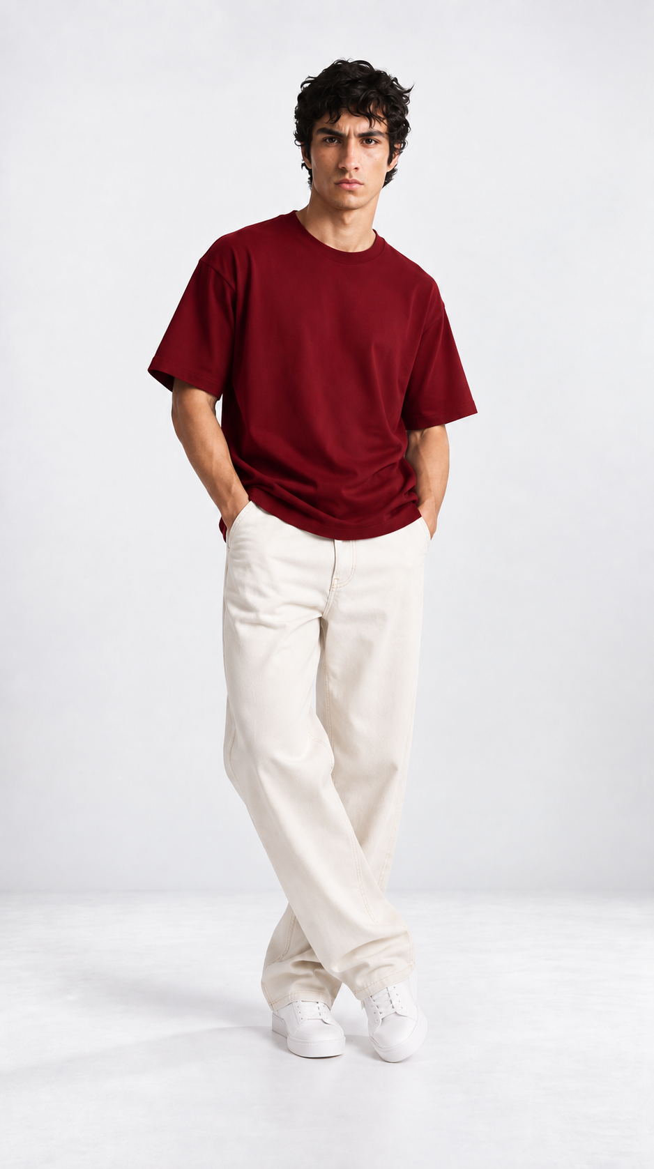 THE EVERYDAY OVERSIZED Maroon