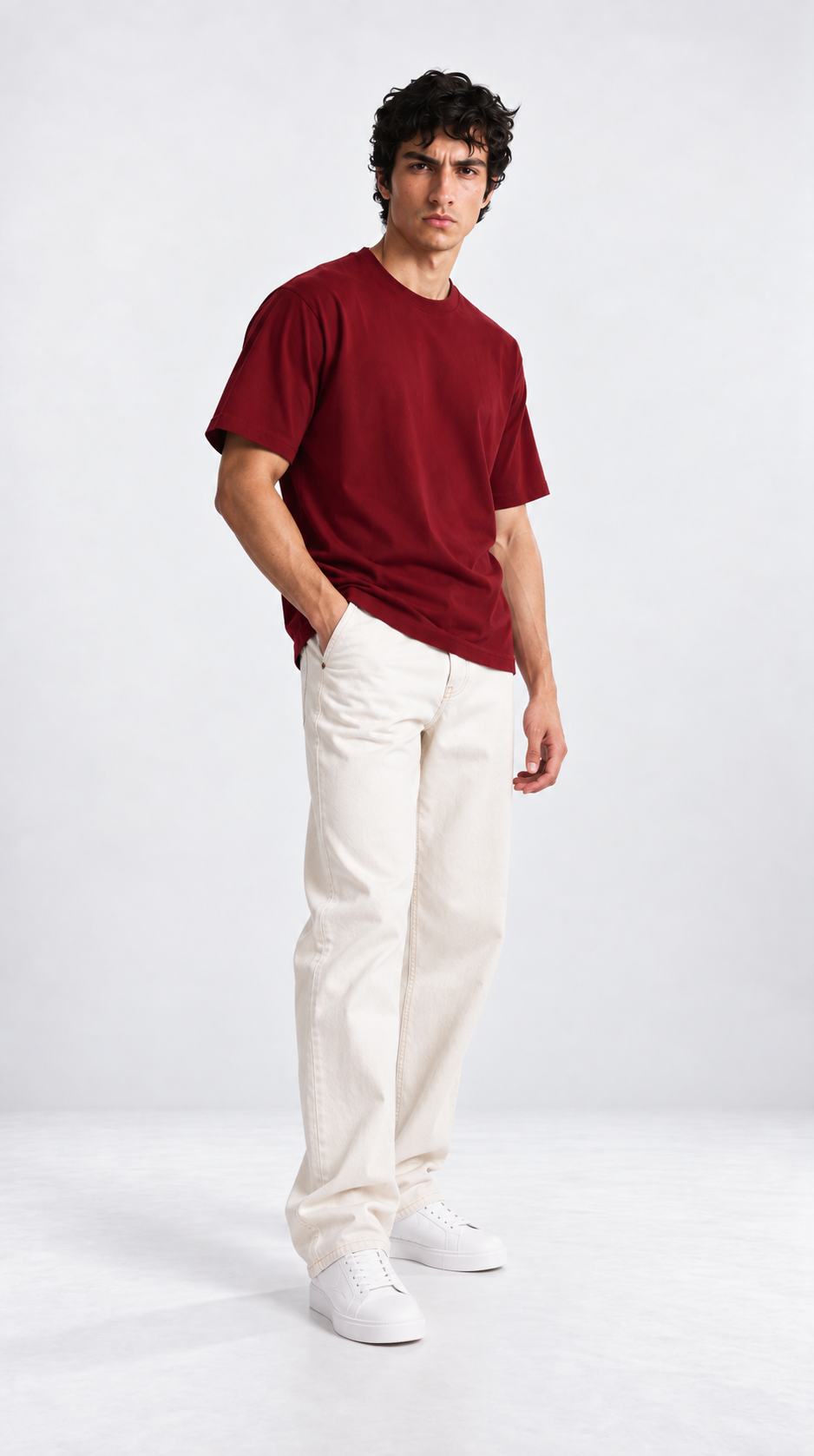 THE EVERYDAY OVERSIZED Maroon