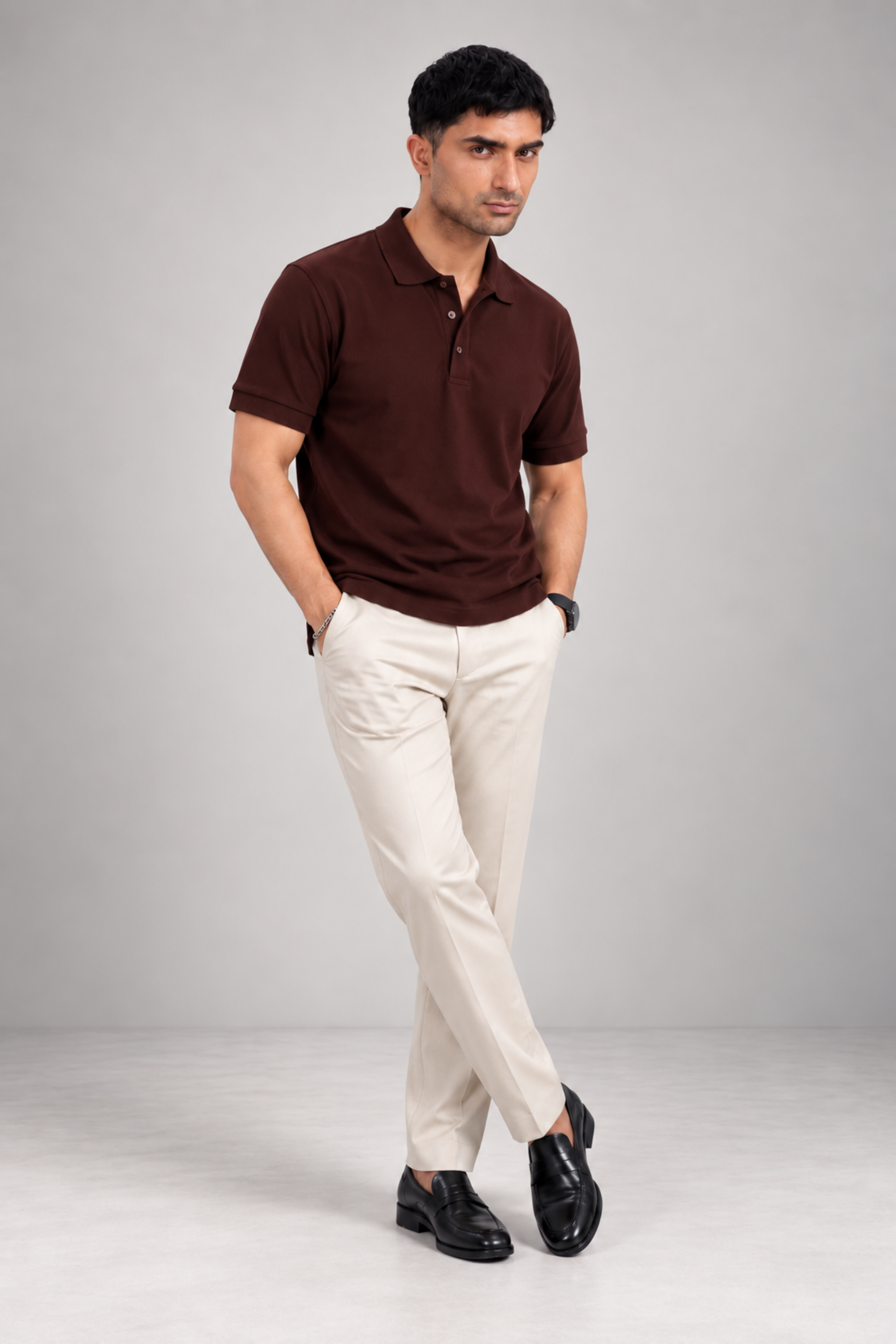 THE EVERYDAY POLO Coffee Brown