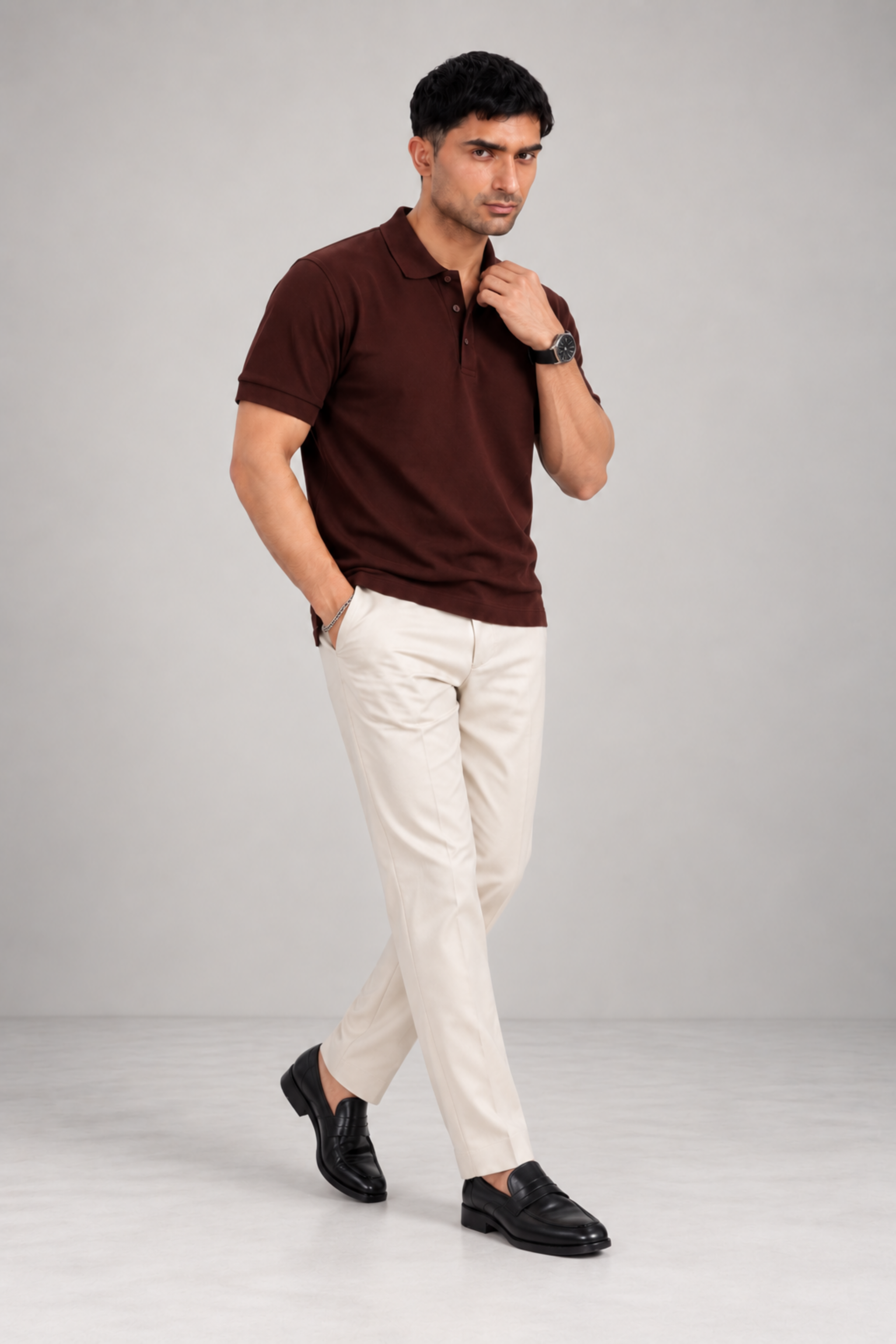 THE EVERYDAY POLO Coffee Brown