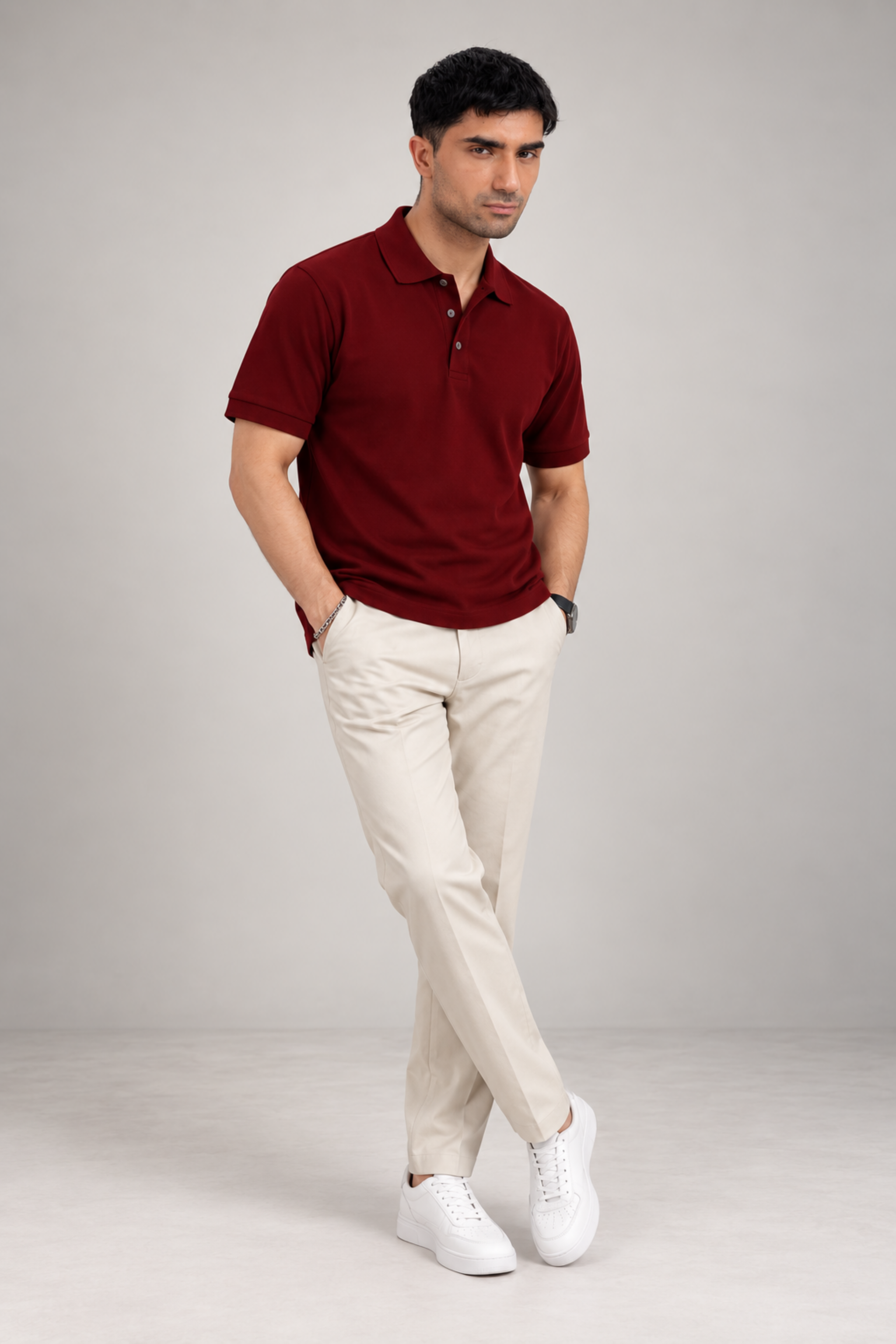 THE EVERYDAY POLO Maroon
